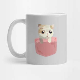 the cat in pocket Mug